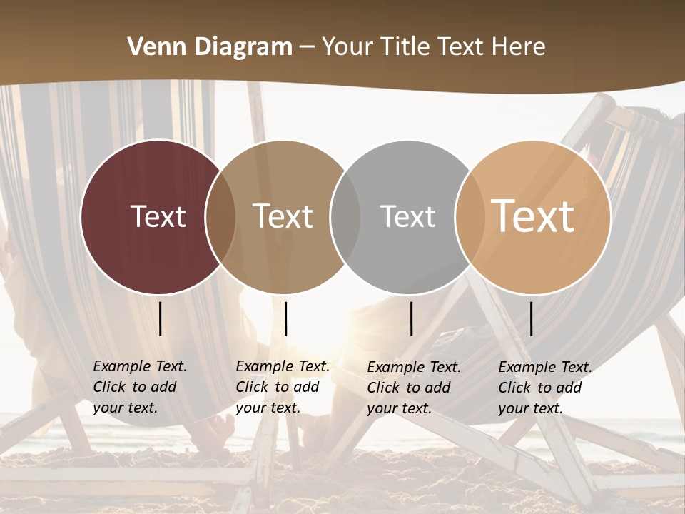 A Person Sitting In A Chair On The Beach PowerPoint Template