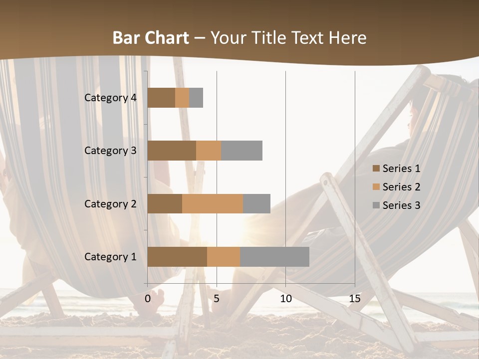 A Person Sitting In A Chair On The Beach PowerPoint Template
