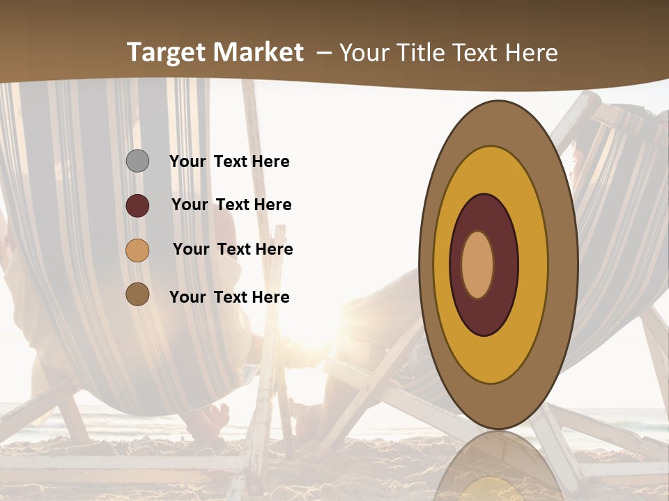 A Person Sitting In A Chair On The Beach PowerPoint Template