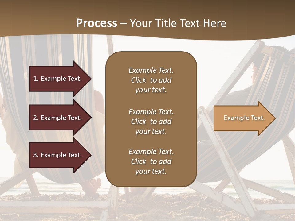 A Person Sitting In A Chair On The Beach PowerPoint Template