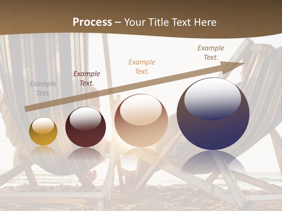 A Person Sitting In A Chair On The Beach PowerPoint Template