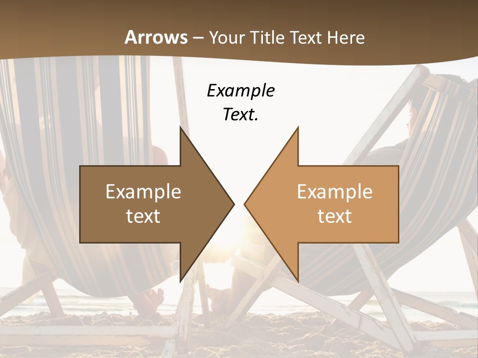 A Person Sitting In A Chair On The Beach PowerPoint Template