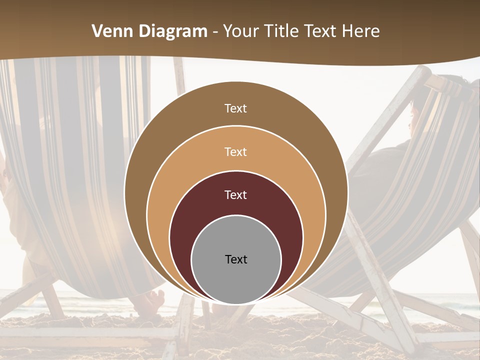 A Person Sitting In A Chair On The Beach PowerPoint Template
