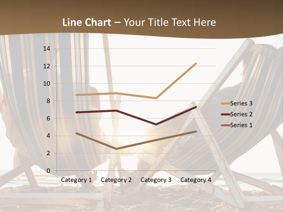 A Person Sitting In A Chair On The Beach PowerPoint Template