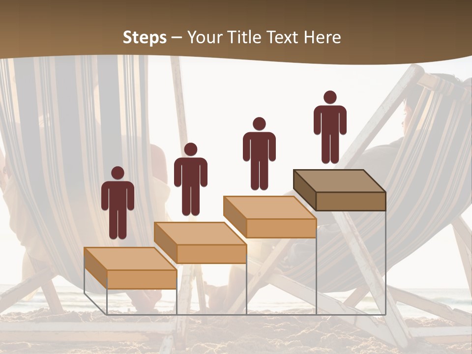 A Person Sitting In A Chair On The Beach PowerPoint Template