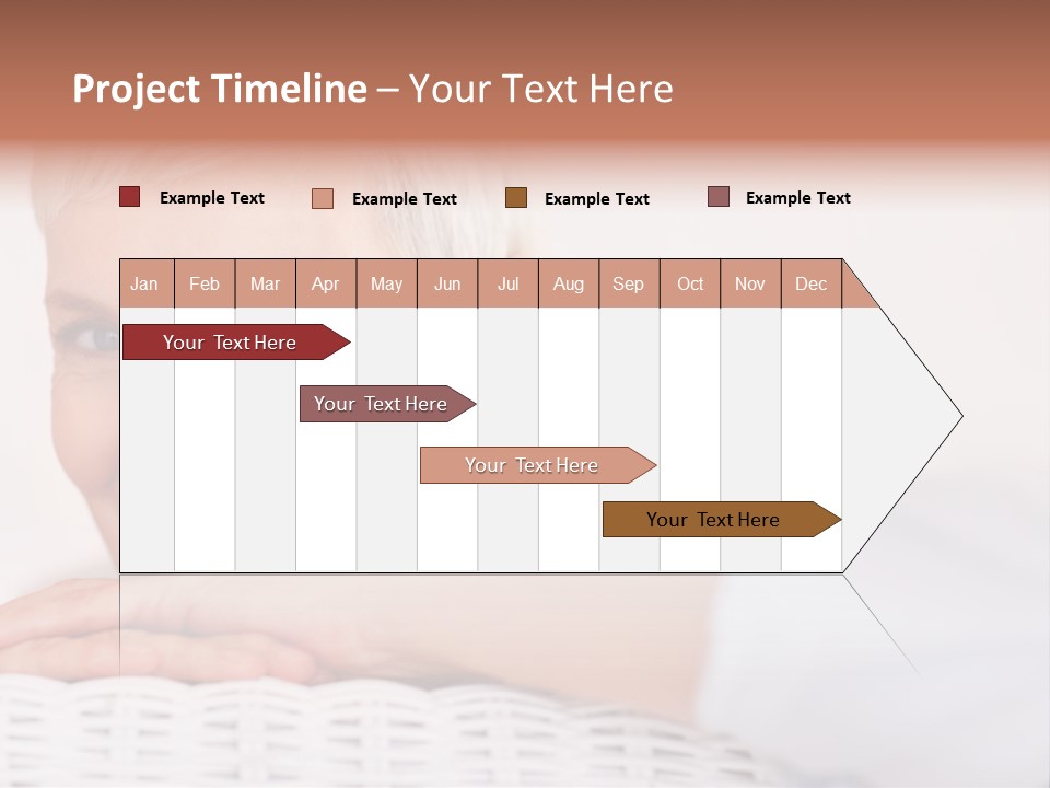 An Elderly Woman Smiling With Her Arms On Her Chest PowerPoint Template