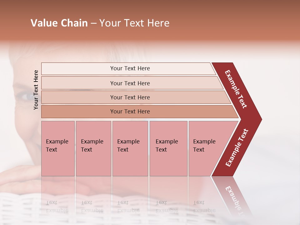 An Elderly Woman Smiling With Her Arms On Her Chest PowerPoint Template