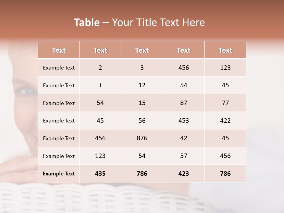 An Elderly Woman Smiling With Her Arms On Her Chest PowerPoint Template