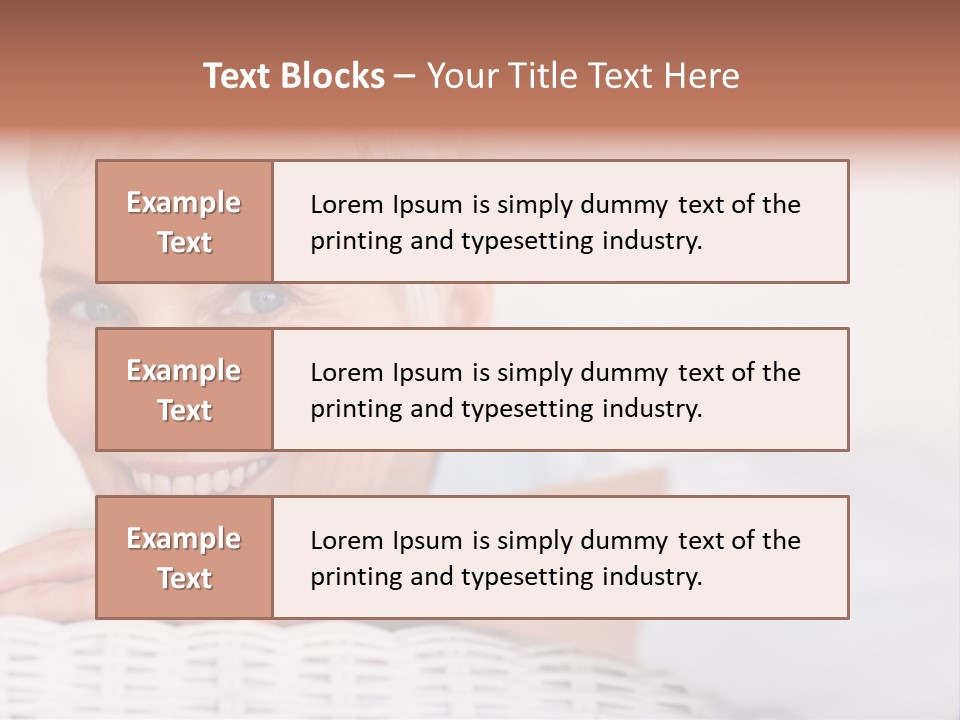 An Elderly Woman Smiling With Her Arms On Her Chest PowerPoint Template