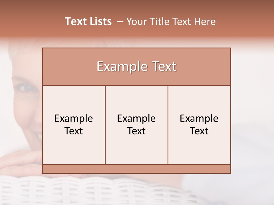 An Elderly Woman Smiling With Her Arms On Her Chest PowerPoint Template