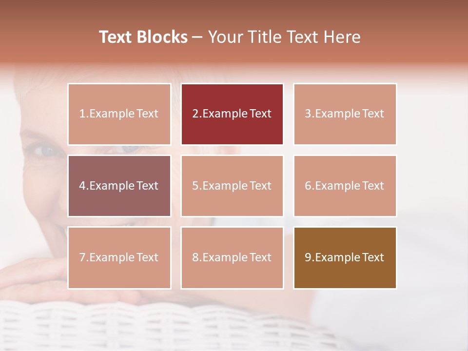 An Elderly Woman Smiling With Her Arms On Her Chest PowerPoint Template