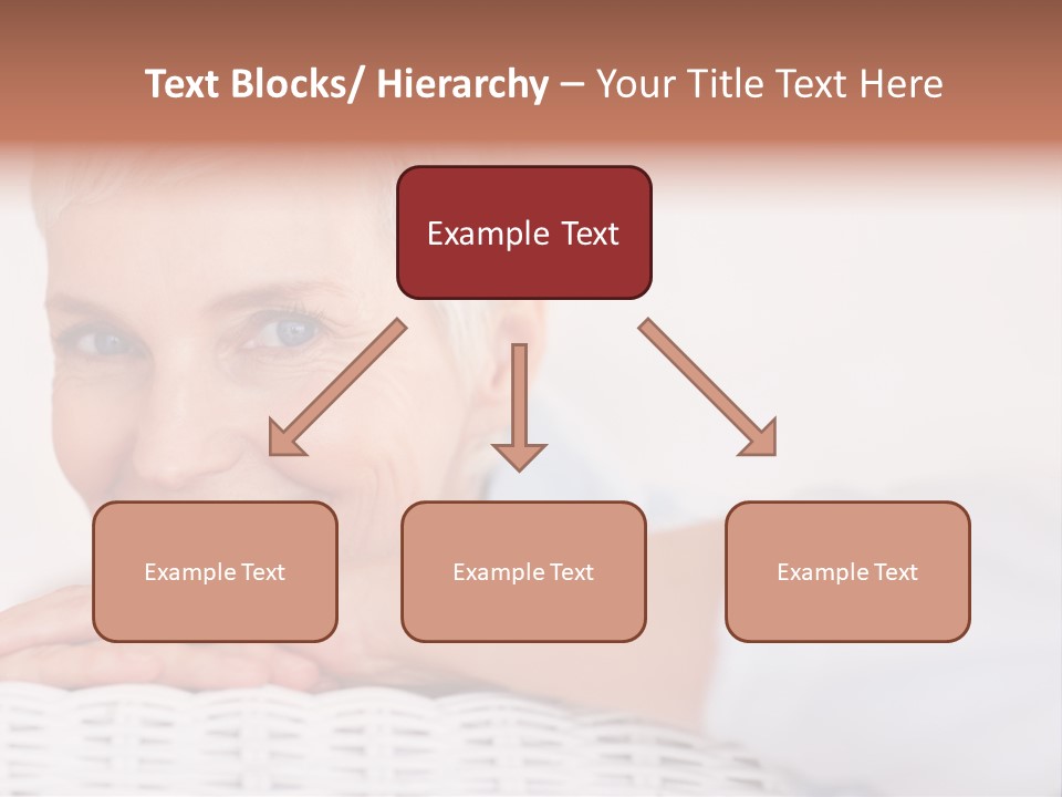 An Elderly Woman Smiling With Her Arms On Her Chest PowerPoint Template