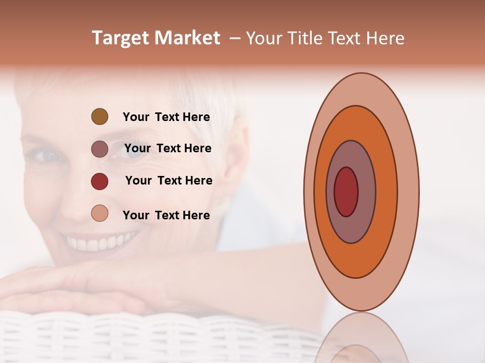 An Elderly Woman Smiling With Her Arms On Her Chest PowerPoint Template