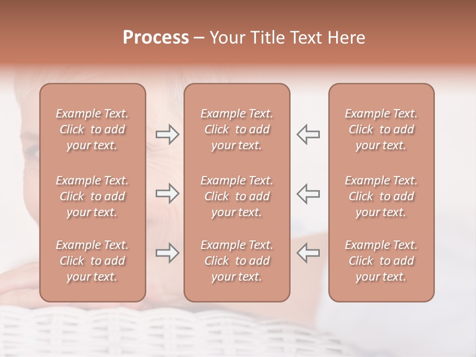 An Elderly Woman Smiling With Her Arms On Her Chest PowerPoint Template
