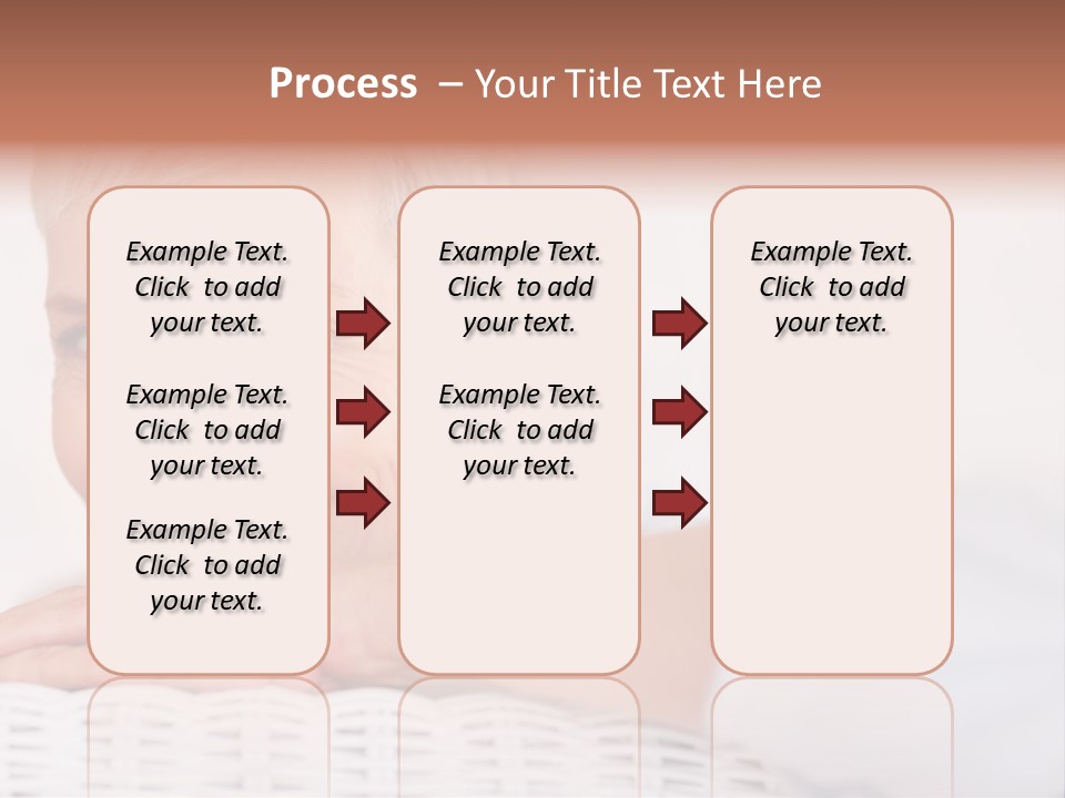 An Elderly Woman Smiling With Her Arms On Her Chest PowerPoint Template