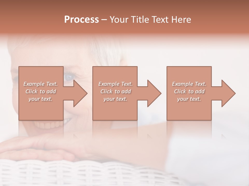 An Elderly Woman Smiling With Her Arms On Her Chest PowerPoint Template