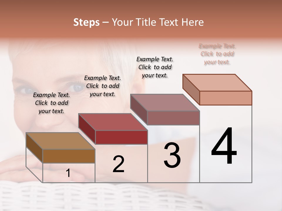 An Elderly Woman Smiling With Her Arms On Her Chest PowerPoint Template