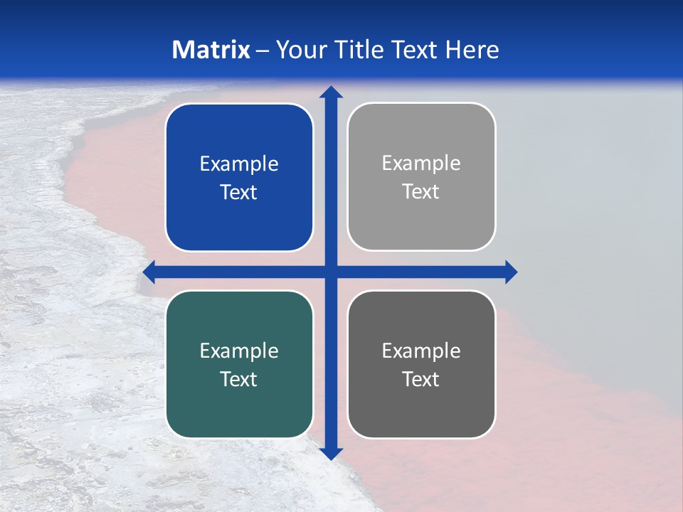 A Large Body Of Water With A Blue Sky In The Background PowerPoint Template