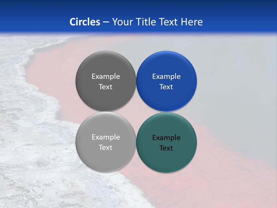 A Large Body Of Water With A Blue Sky In The Background PowerPoint Template