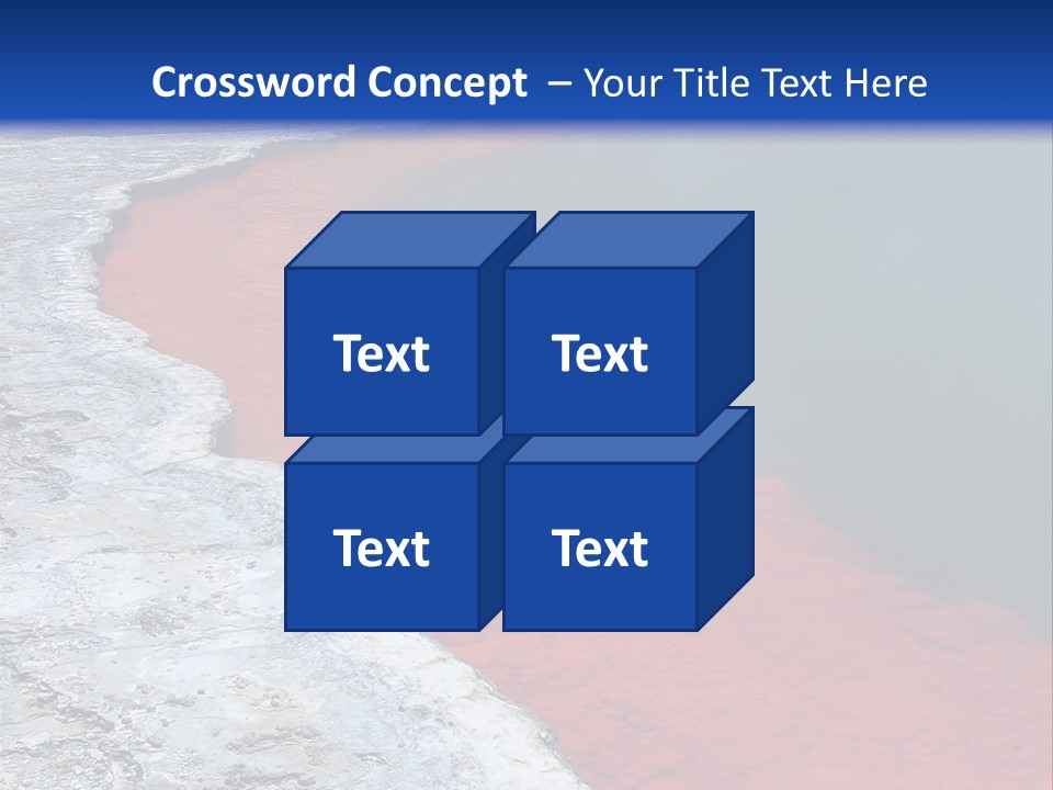 A Large Body Of Water With A Blue Sky In The Background PowerPoint Template