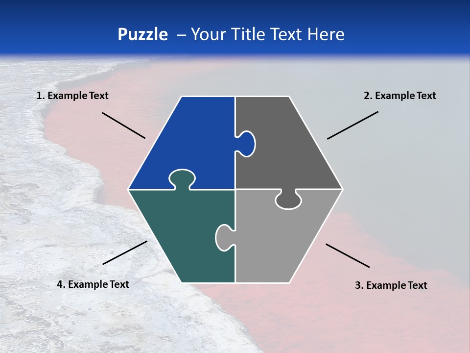 A Large Body Of Water With A Blue Sky In The Background PowerPoint Template