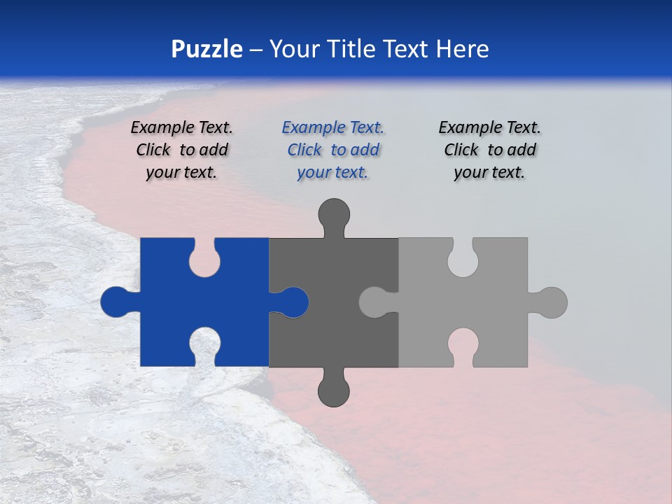 A Large Body Of Water With A Blue Sky In The Background PowerPoint Template