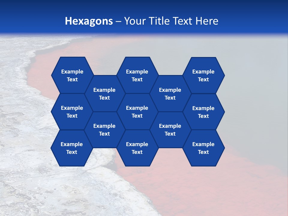 A Large Body Of Water With A Blue Sky In The Background PowerPoint Template