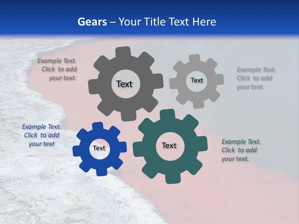 A Large Body Of Water With A Blue Sky In The Background PowerPoint Template