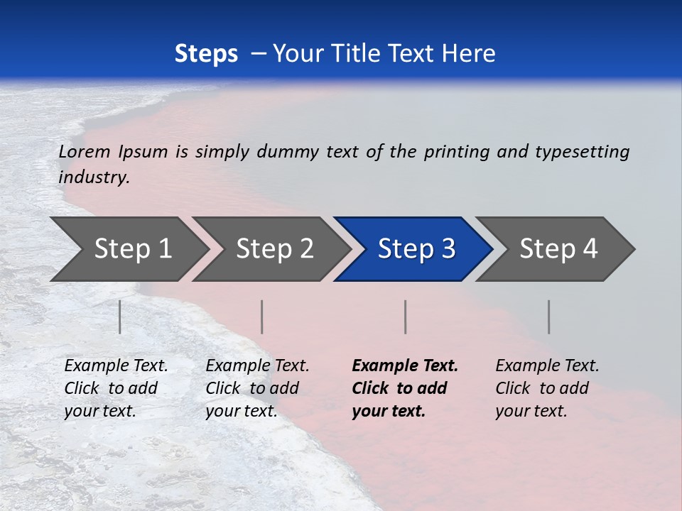 A Large Body Of Water With A Blue Sky In The Background PowerPoint Template