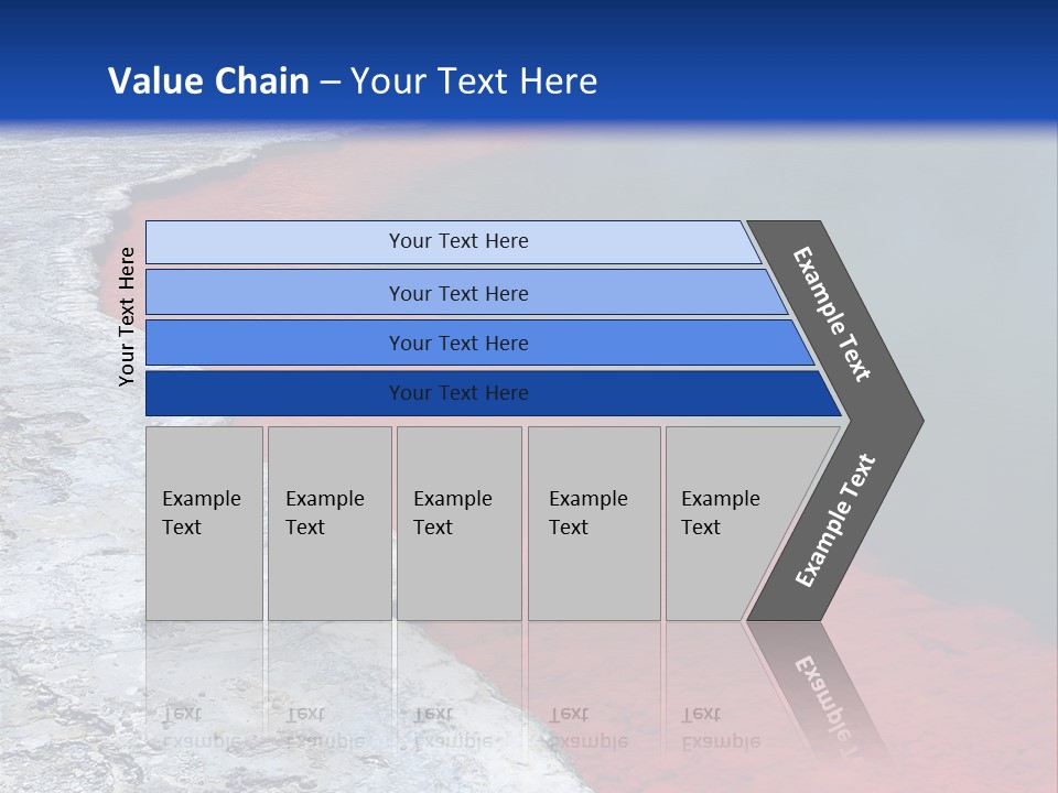 A Large Body Of Water With A Blue Sky In The Background PowerPoint Template