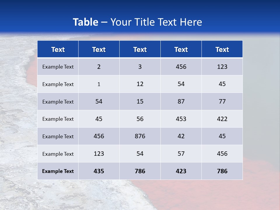 A Large Body Of Water With A Blue Sky In The Background PowerPoint Template