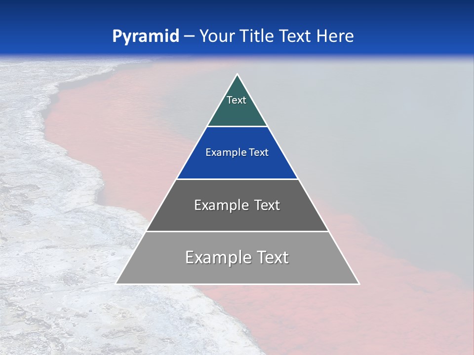 A Large Body Of Water With A Blue Sky In The Background PowerPoint Template