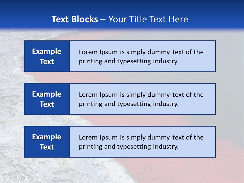 A Large Body Of Water With A Blue Sky In The Background PowerPoint Template