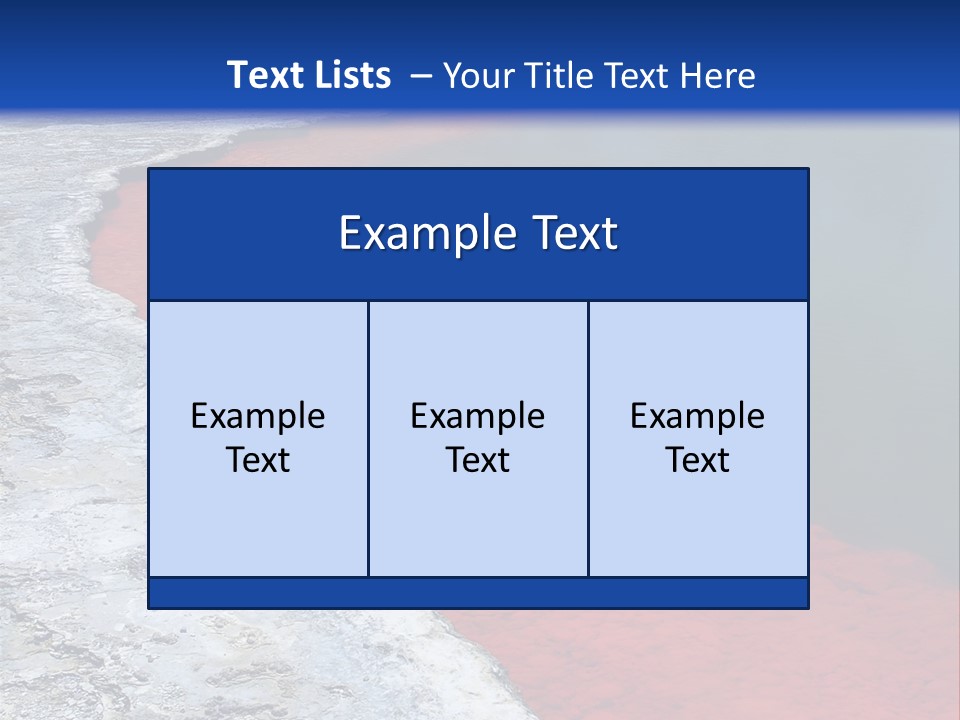 A Large Body Of Water With A Blue Sky In The Background PowerPoint Template