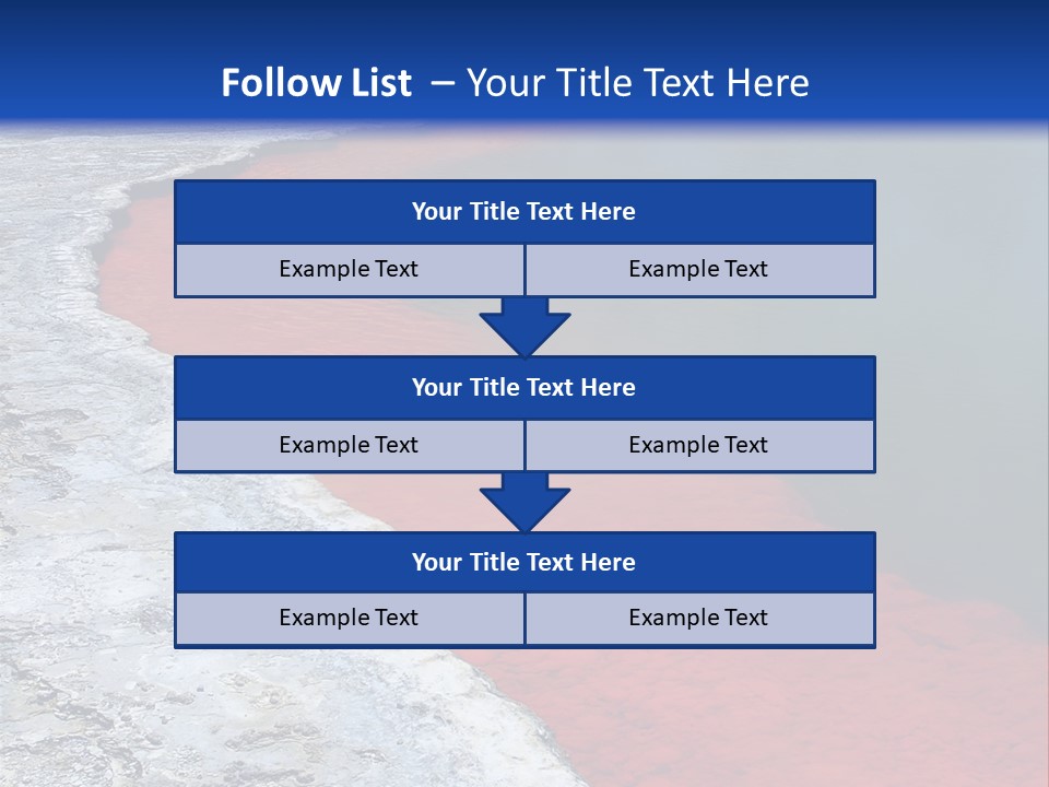 A Large Body Of Water With A Blue Sky In The Background PowerPoint Template