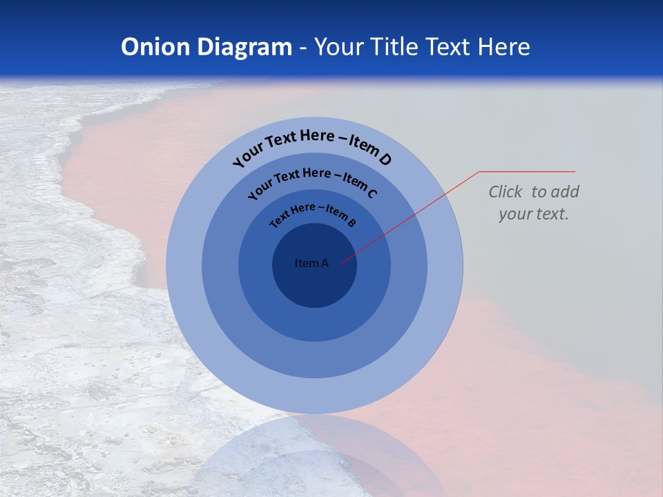 A Large Body Of Water With A Blue Sky In The Background PowerPoint Template