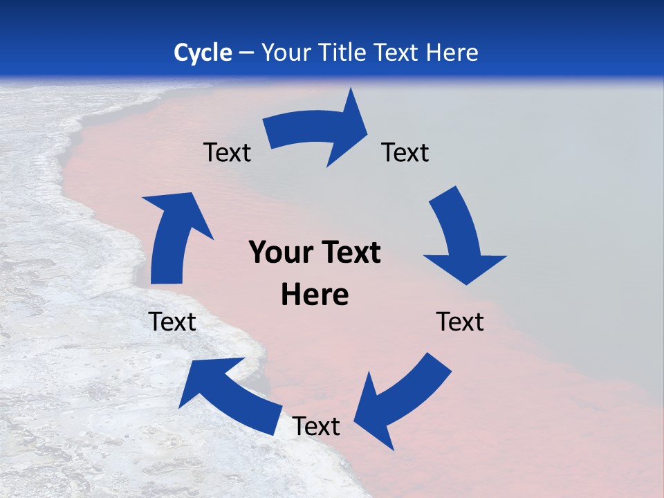 A Large Body Of Water With A Blue Sky In The Background PowerPoint Template