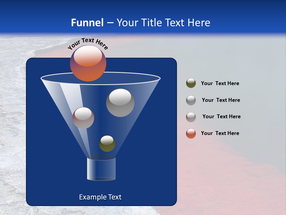 A Large Body Of Water With A Blue Sky In The Background PowerPoint Template