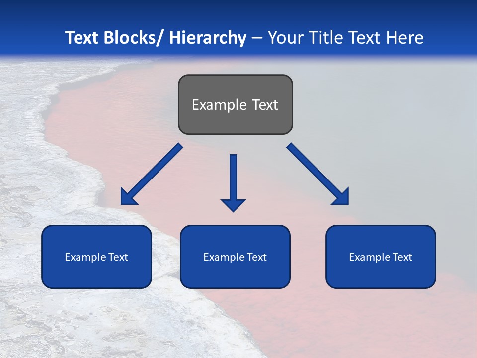 A Large Body Of Water With A Blue Sky In The Background PowerPoint Template