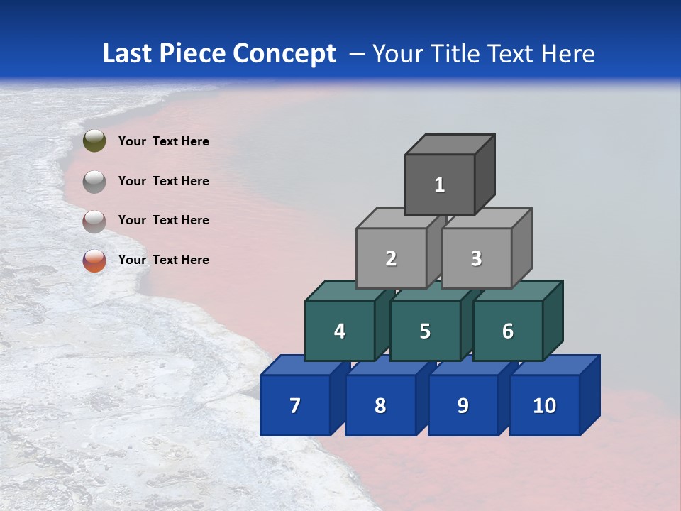 A Large Body Of Water With A Blue Sky In The Background PowerPoint Template