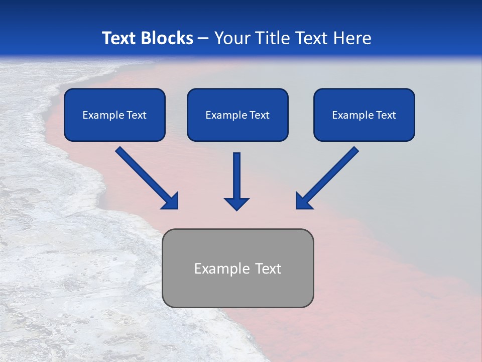 A Large Body Of Water With A Blue Sky In The Background PowerPoint Template