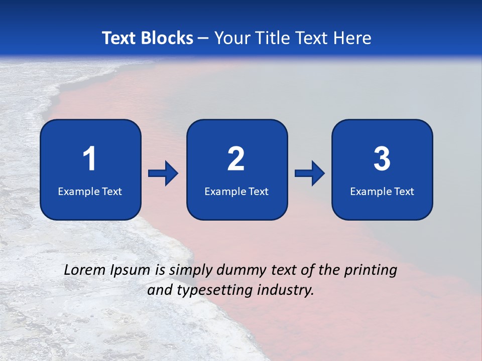 A Large Body Of Water With A Blue Sky In The Background PowerPoint Template