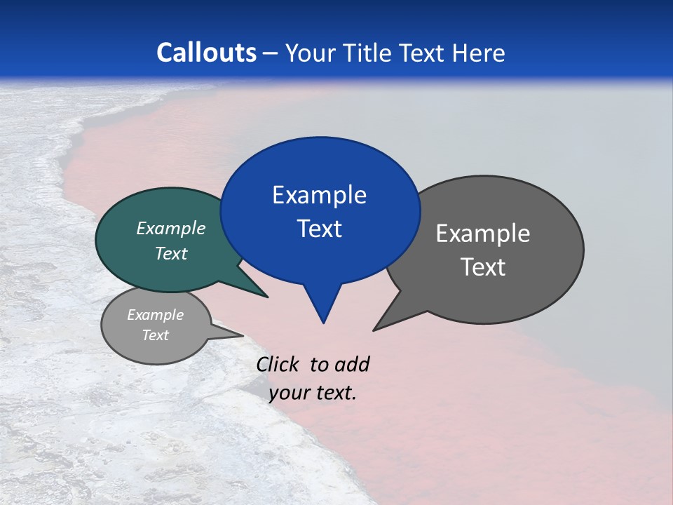 A Large Body Of Water With A Blue Sky In The Background PowerPoint Template