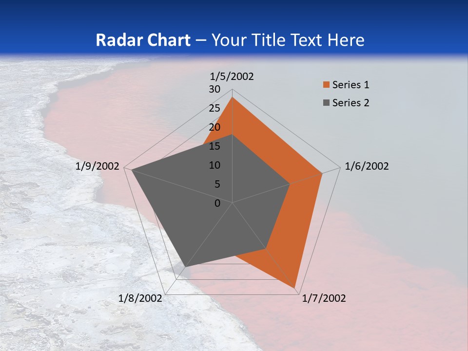 A Large Body Of Water With A Blue Sky In The Background PowerPoint Template