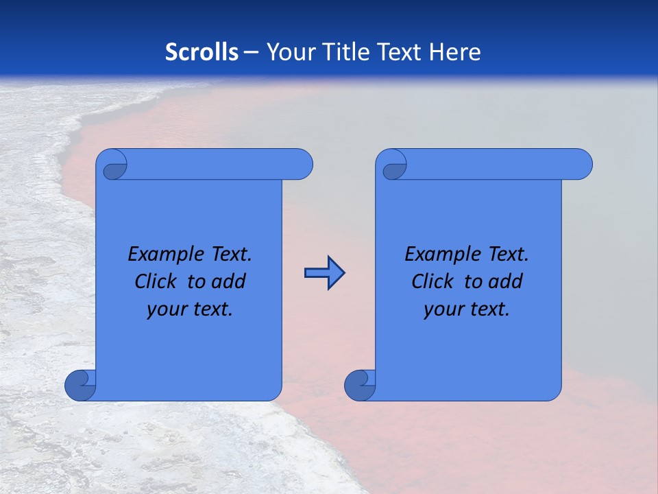 A Large Body Of Water With A Blue Sky In The Background PowerPoint Template