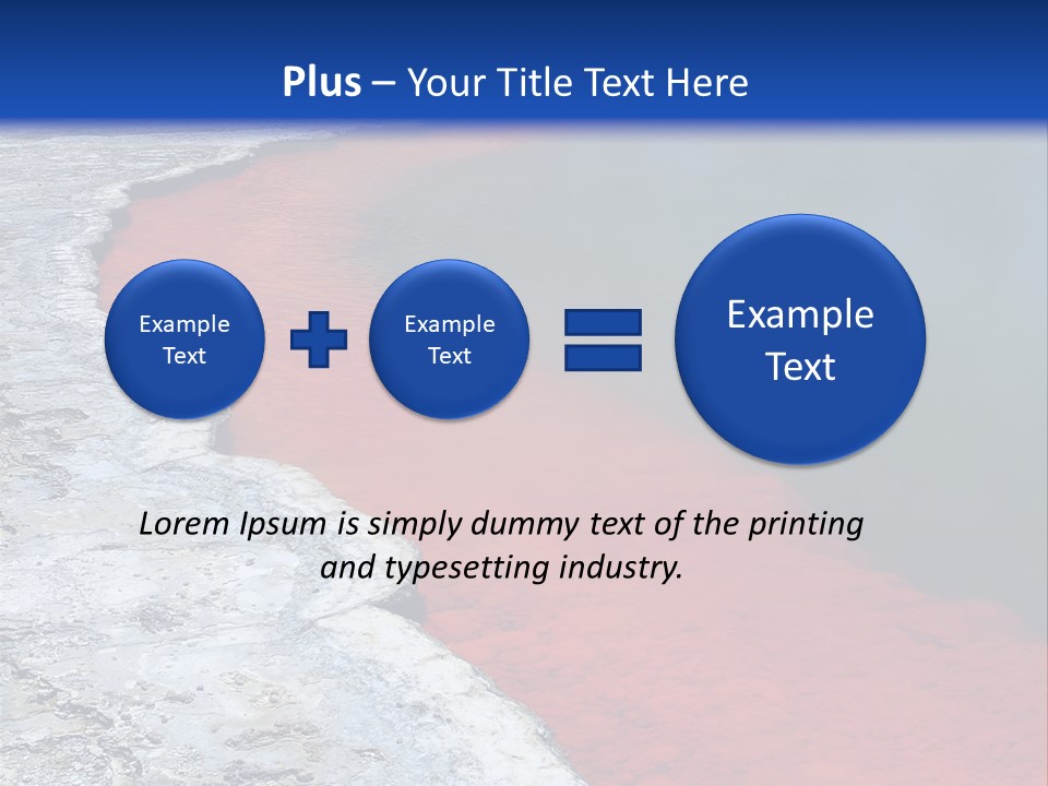A Large Body Of Water With A Blue Sky In The Background PowerPoint Template