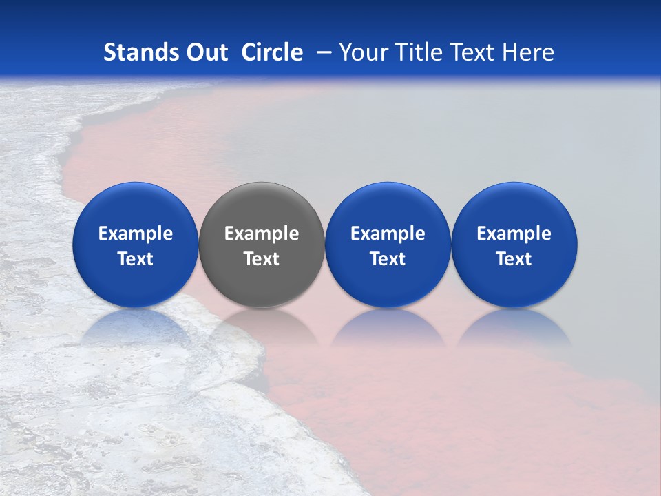 A Large Body Of Water With A Blue Sky In The Background PowerPoint Template