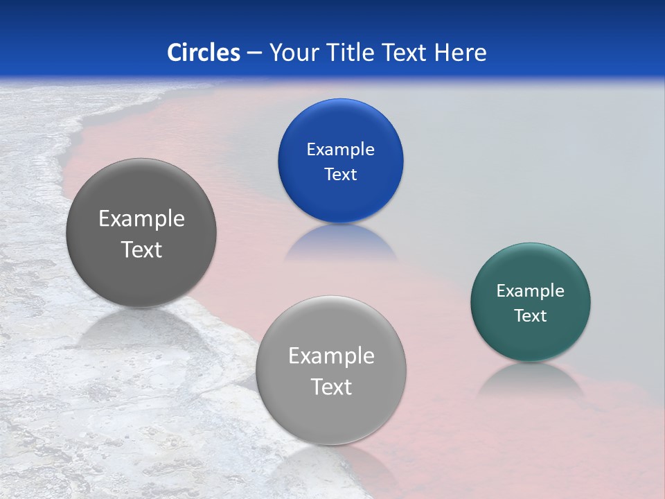 A Large Body Of Water With A Blue Sky In The Background PowerPoint Template