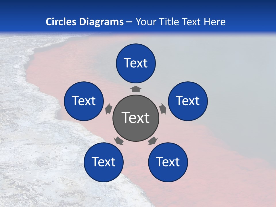 A Large Body Of Water With A Blue Sky In The Background PowerPoint Template