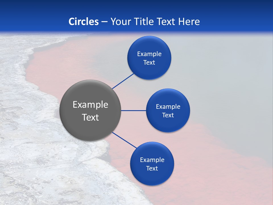 A Large Body Of Water With A Blue Sky In The Background PowerPoint Template